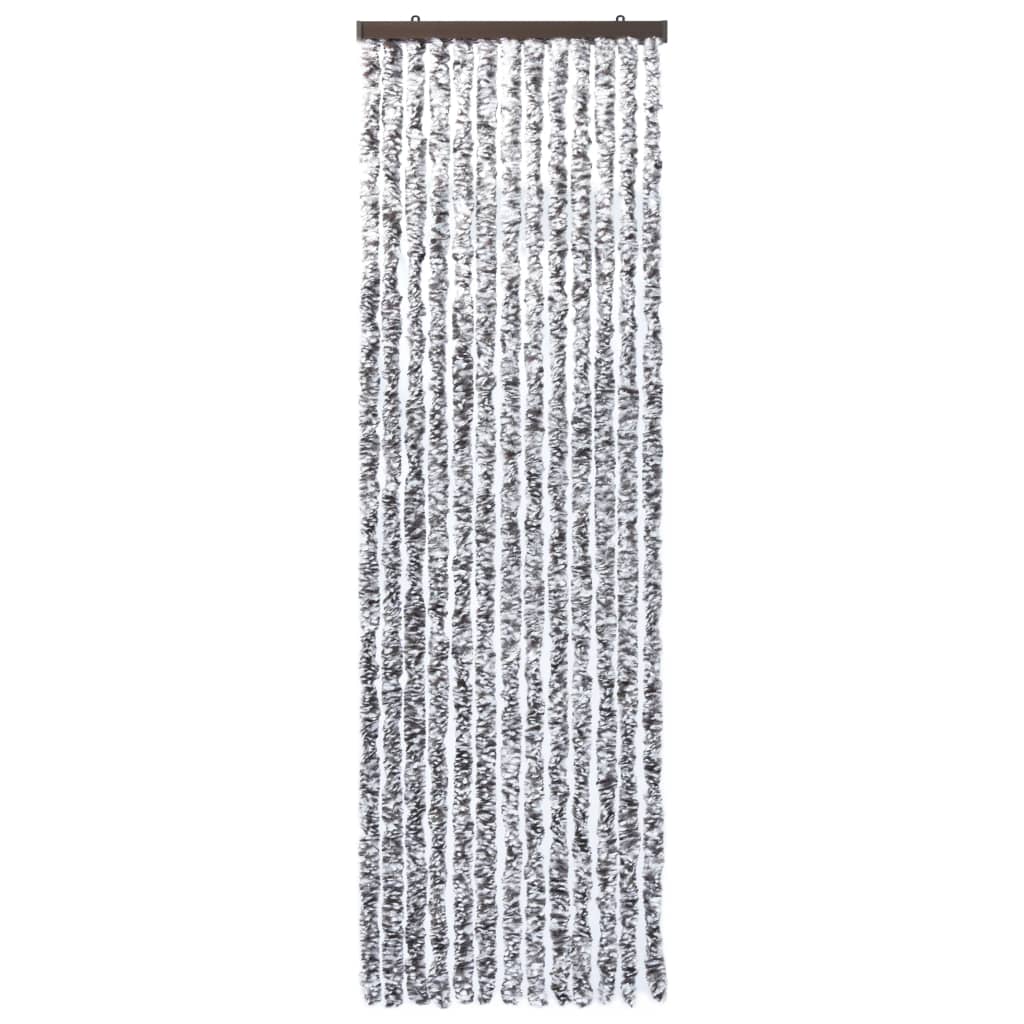vidaXL Zasłona przeciwko owadom, brązowo-beżowa, 90x200 cm, szenil