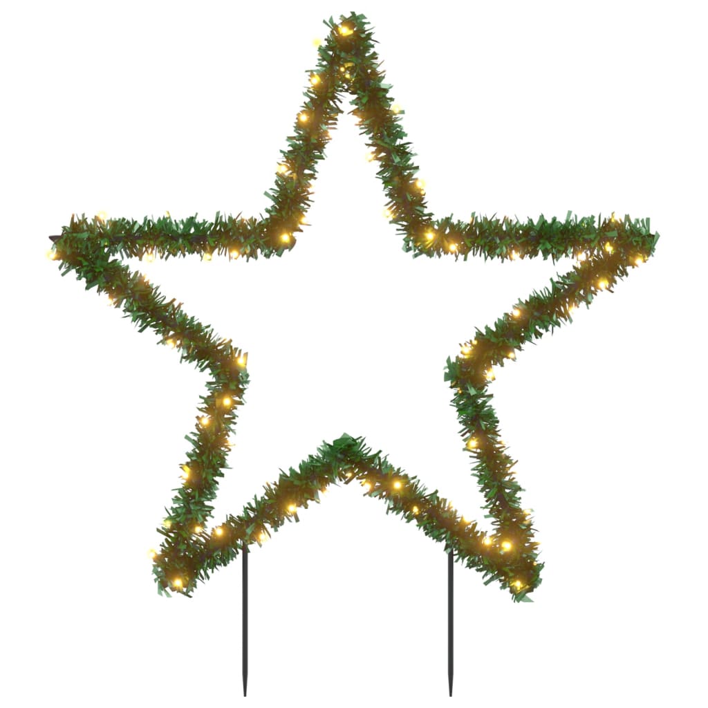 vidaXL Świąteczna gwiazda na szpikulcach, 80 LED, 60 cm