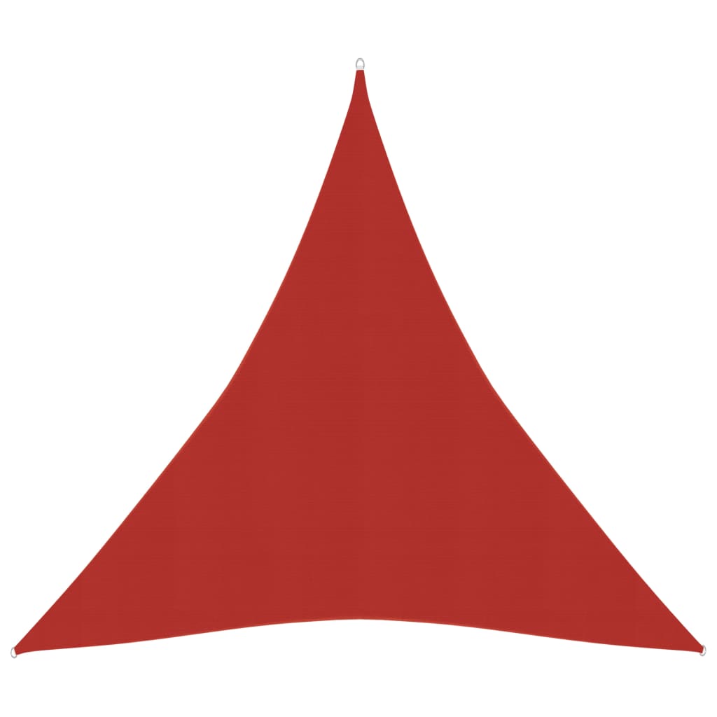 vidaXL Żagiel przeciwsłoneczny, 160 g/m², czerwony, 4x5x5 m, HDPE