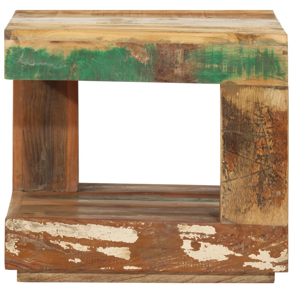 vidaXL Stolik kawowy, 45x45x40 cm, lite drewno odzyskane