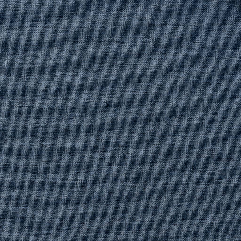 vidaXL Zasłona stylizowana na lnianą, przelotki, niebieska, 290x245 cm