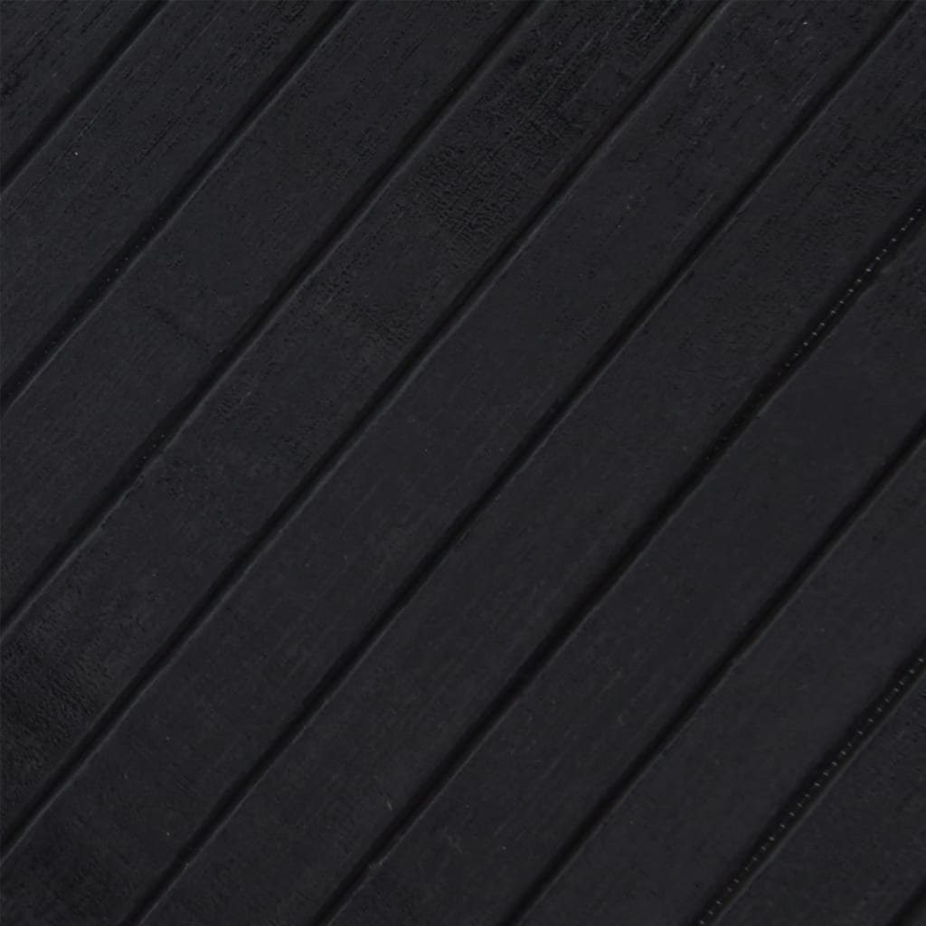 vidaXL Dywan prostokątny, czarny, 70x100 cm, bambusowy