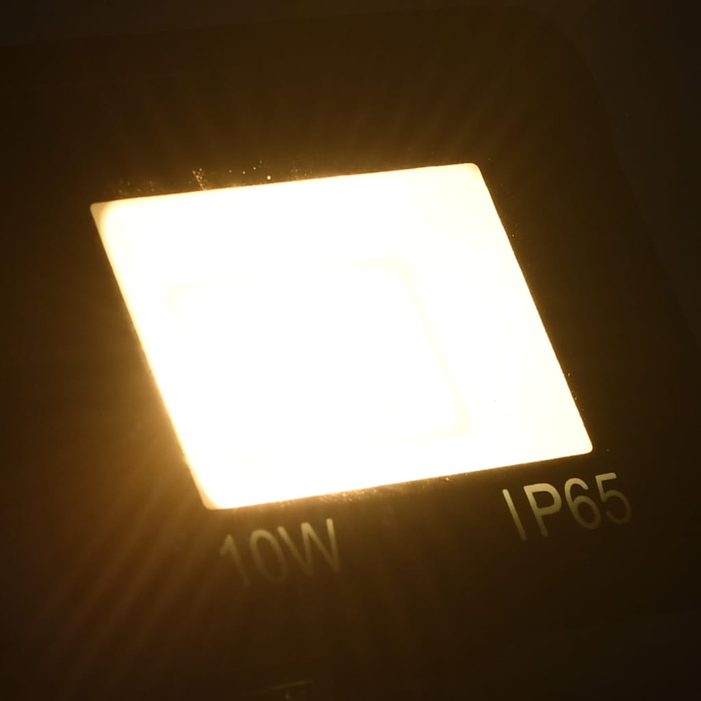 vidaXL Reflektor LED, 10 W, ciepłe białe światło