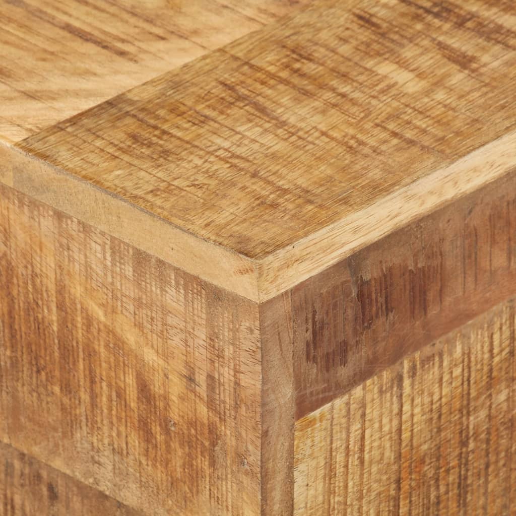 vidaXL Stolik boczny, 30x30x33 cm, surowe drewno mango