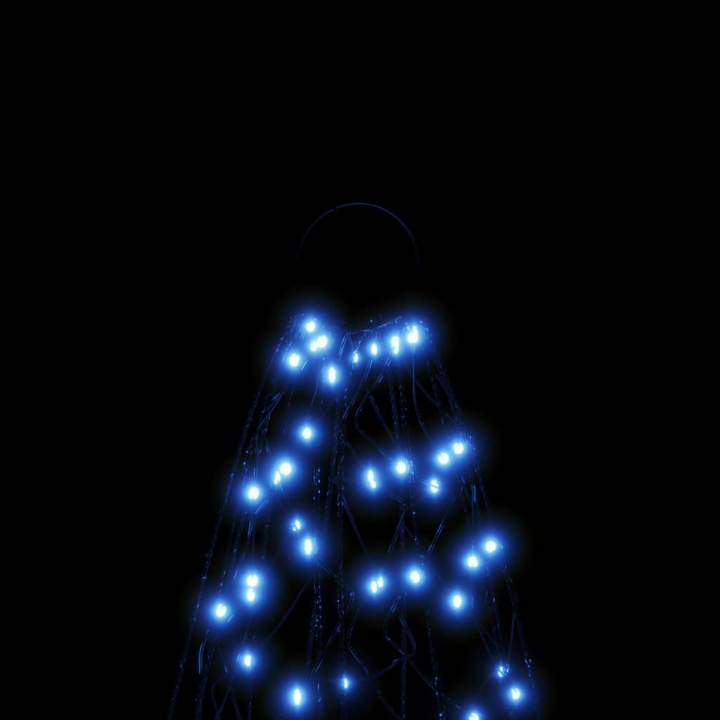vidaXL Choinka do montażu na maszcie, 1400 niebieskich LED, 500 cm