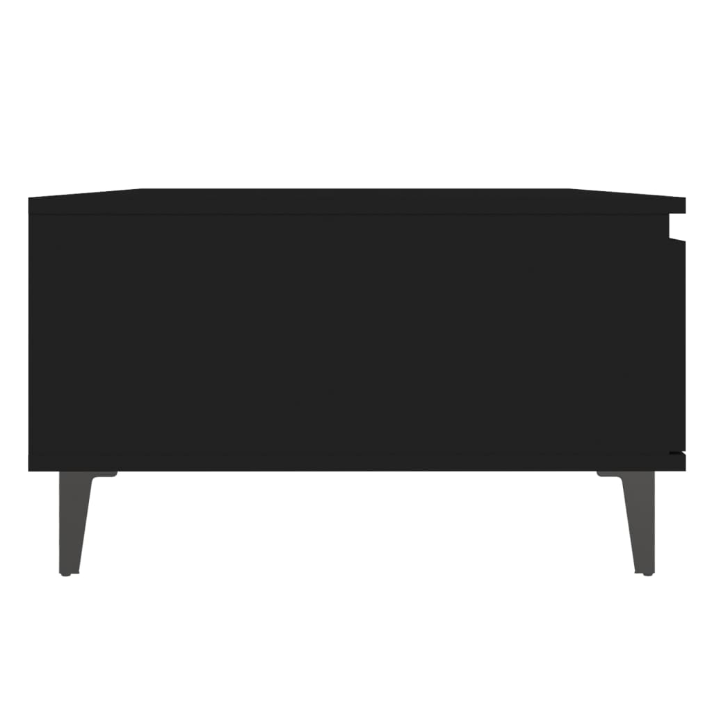vidaXL Stolik kawowy, czarny, 90x60x35 cm, płyta wiórowa