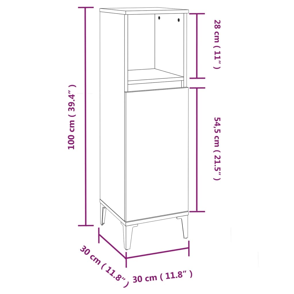 vidaXL Zestaw 3 szafek łazienkowych, biały, materiał drewnopochodny