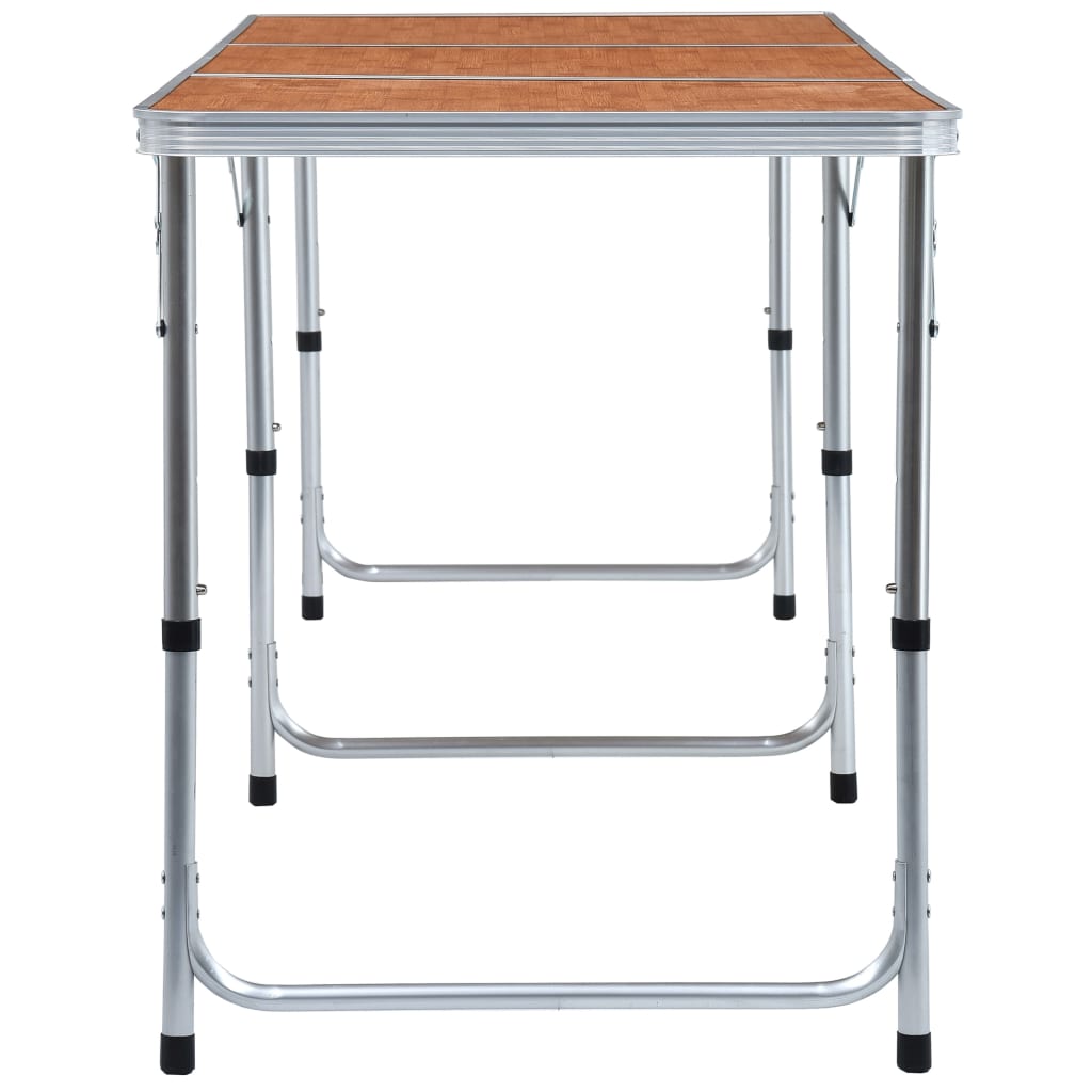 vidaXL Składany stolik turystyczny, aluminiowy, 180 x 60 cm