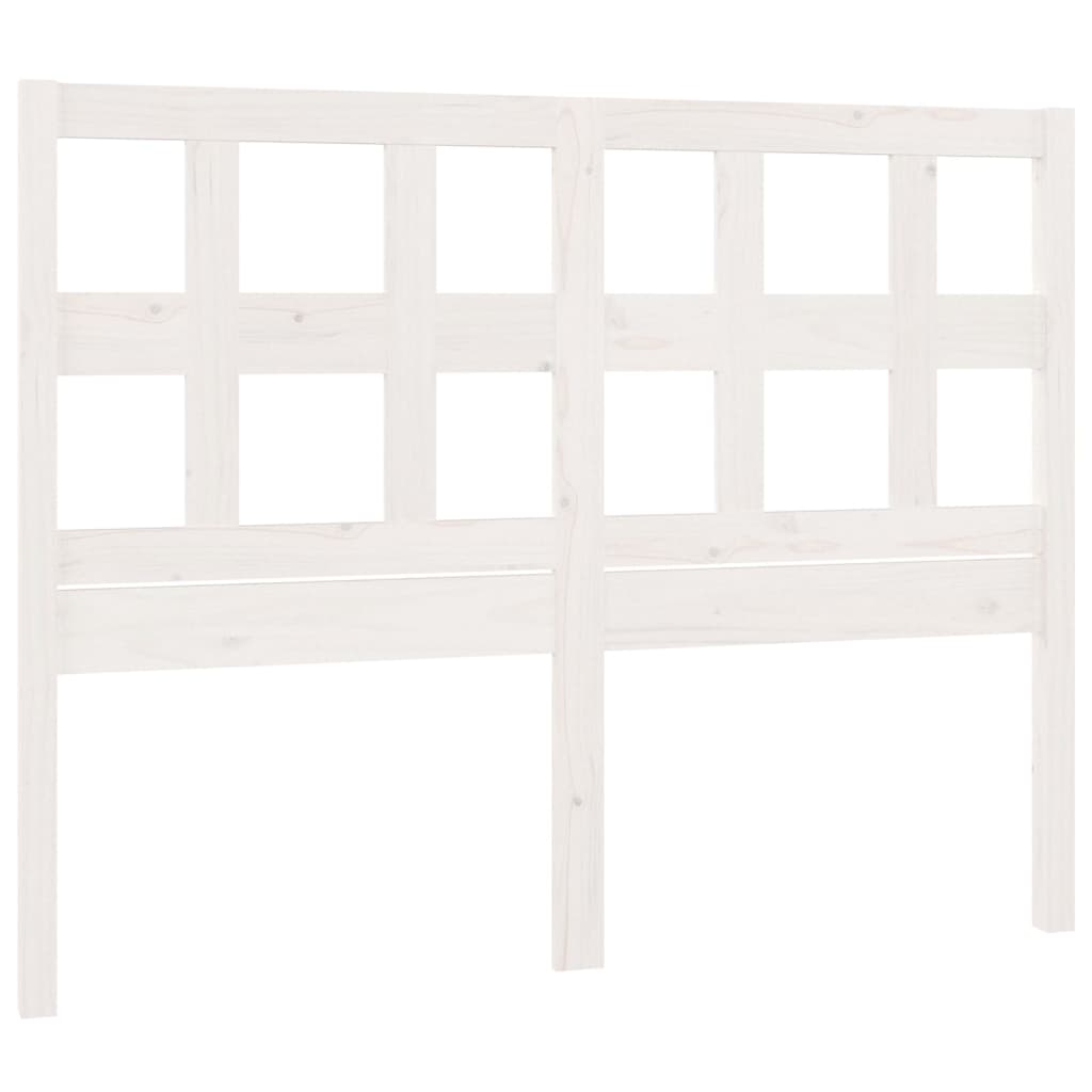 vidaXL Wezgłowie łóżka, białe, 165,5x4x100 cm, lite drewno sosnowe