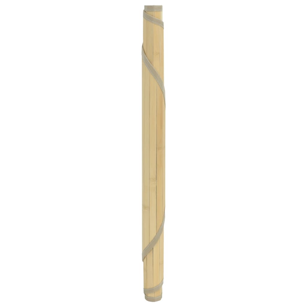 vidaXL Dywan okrągły, jasny naturalny, 100 cm, bambusowy