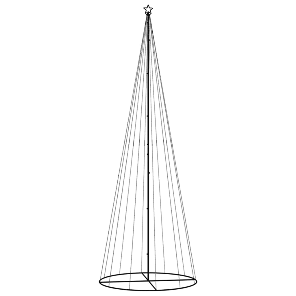vidaXL Choinka stożkowa, 732 zimne białe LED, 160x500 cm