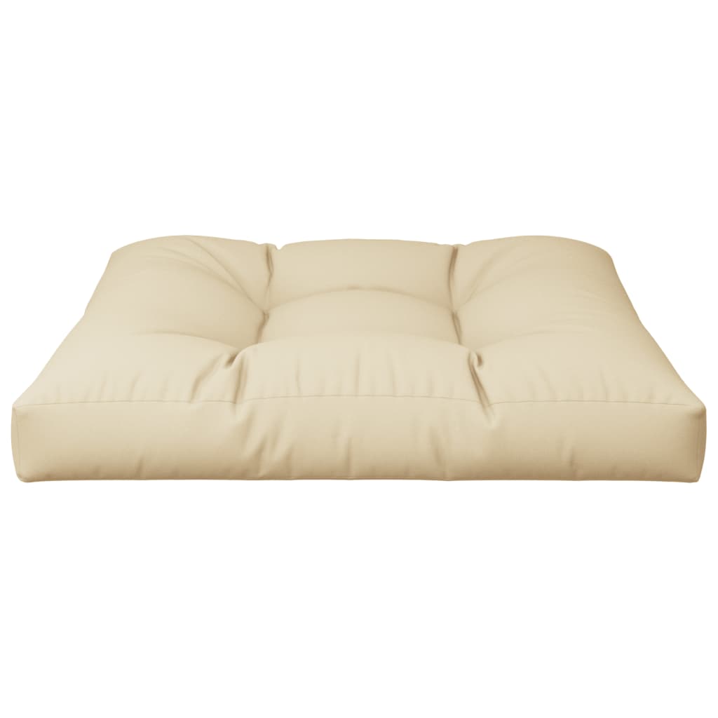 vidaXL Poduszka na sofę z palet, beżowa, 70x70x12 cm