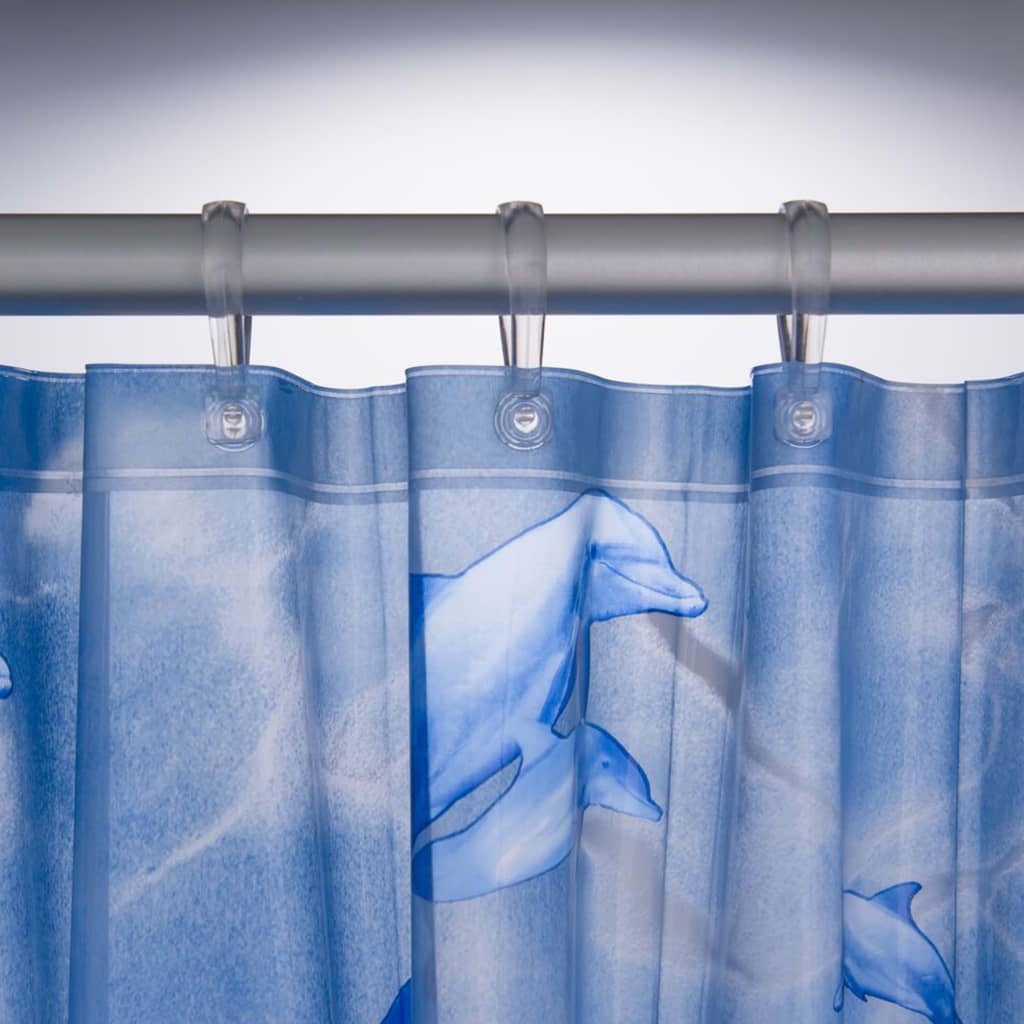 Sealskin Zasłona prysznicowa Delfino, 180x200 cm, niebieska