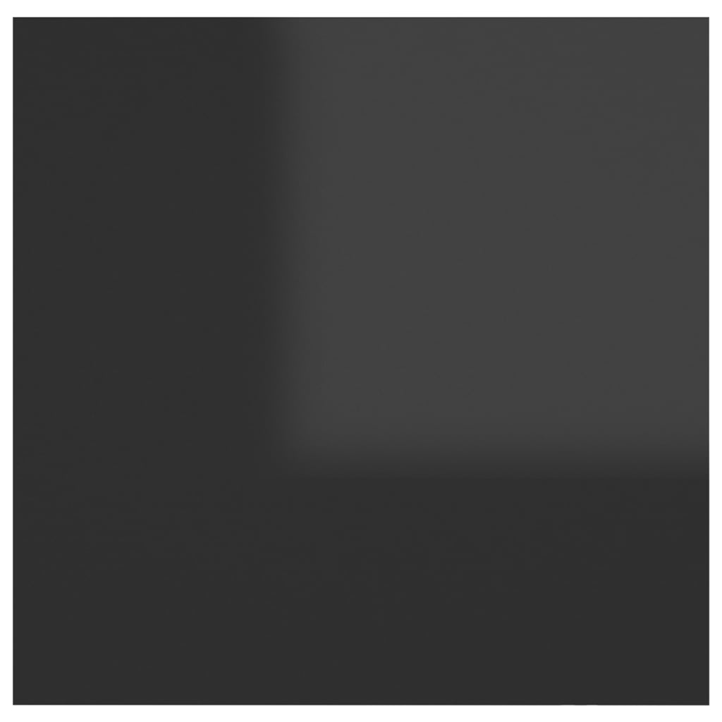 vidaXL Szafka nocna, wysoki połysk, czarna, 30,5x30x30 cm, płyta