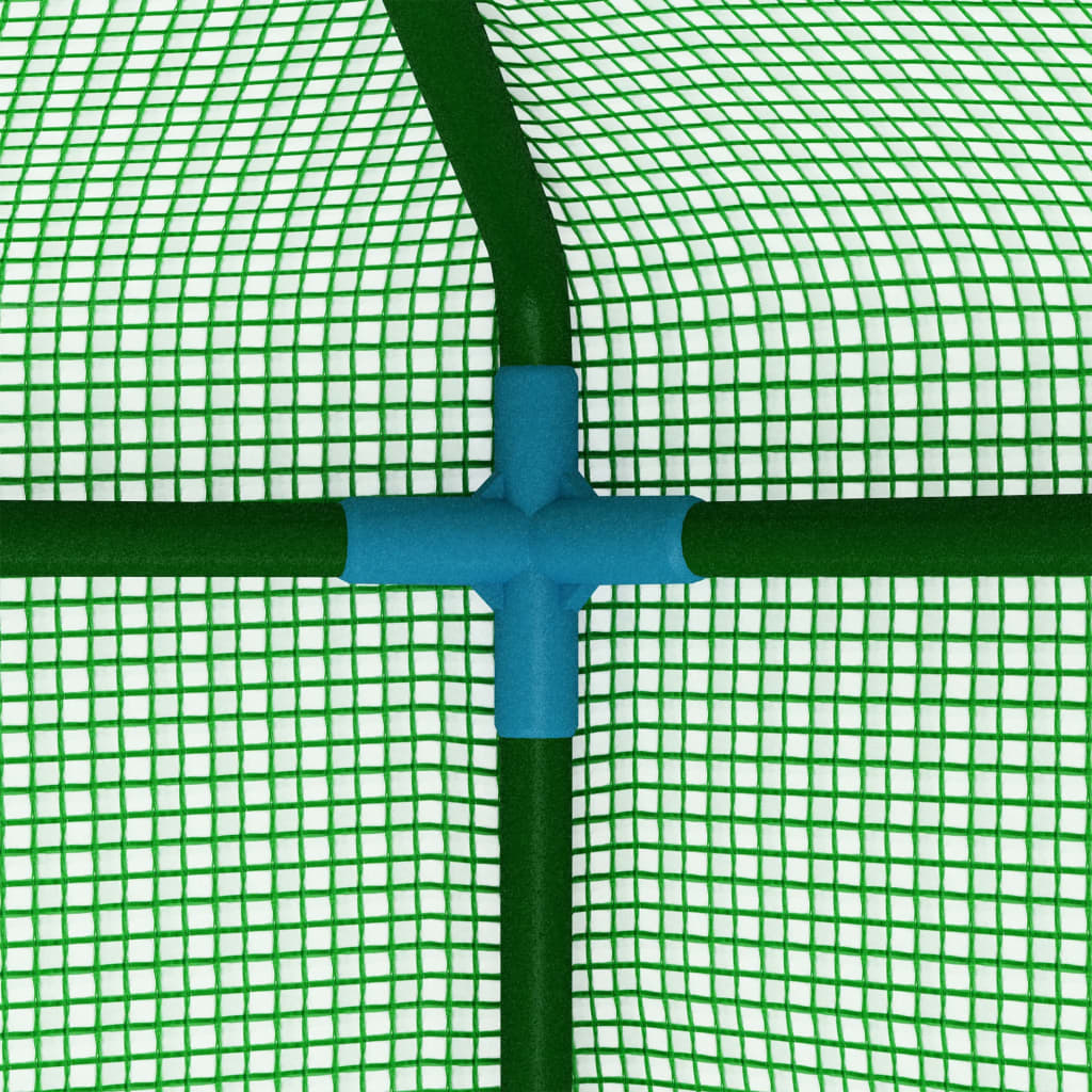 vidaXL Szklarnia ogrodowa, stalowa konstrukcja, 0,5 m², 1x0,5x1,9 m