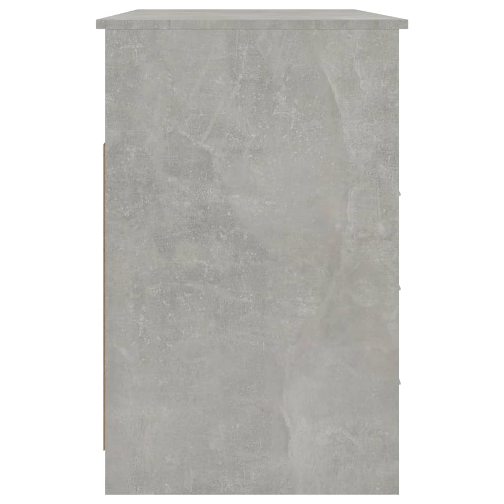 vidaXL Biurko z szufladami, szarość betonu, 102x50x76 cm