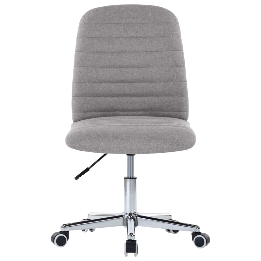 vidaXL Krzesła stołowe, 4 szt., jasnoszare, tapicerowane tkaniną