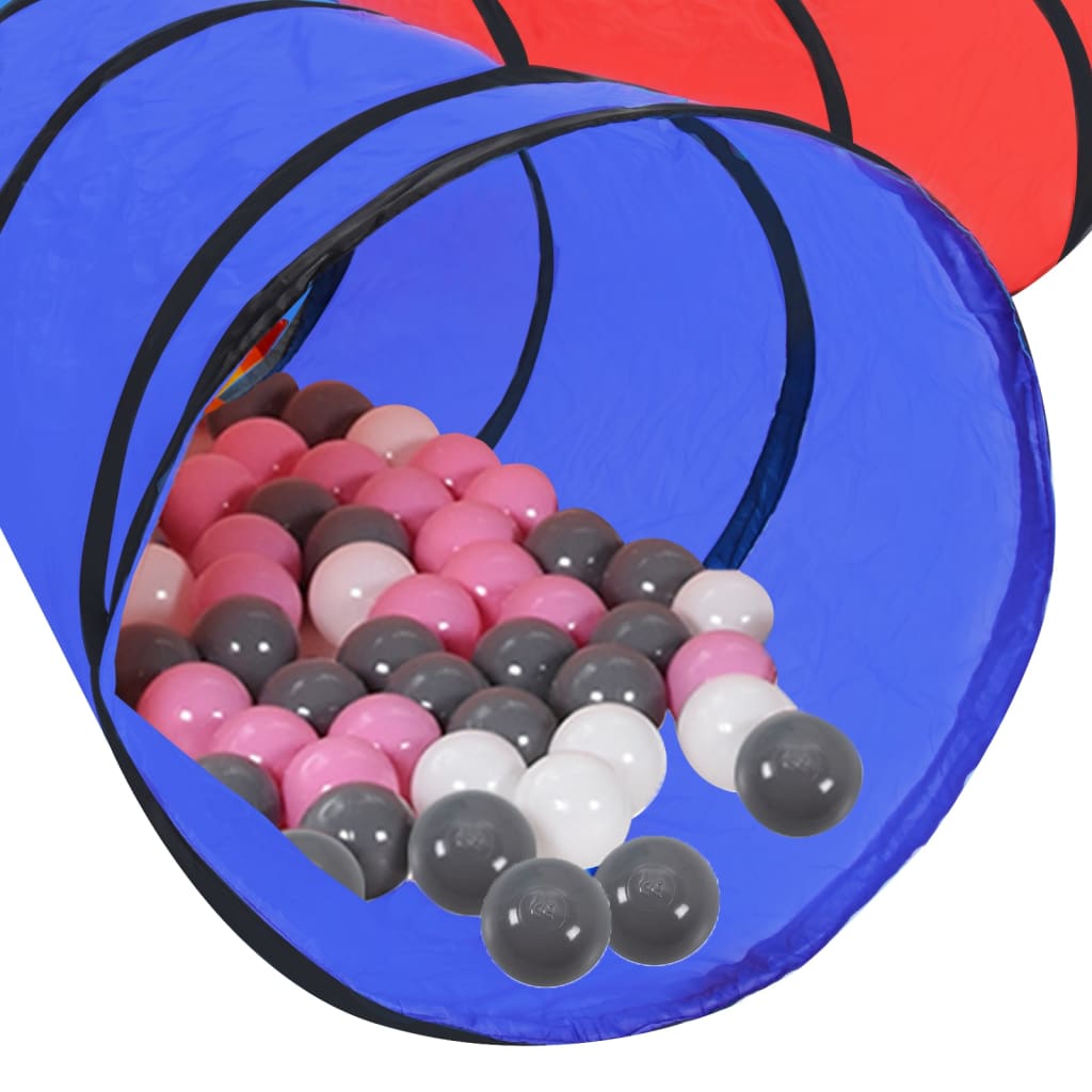 vidaXL Tunel do zabawy dla dzieci, z 250 piłeczkami, kolorowy