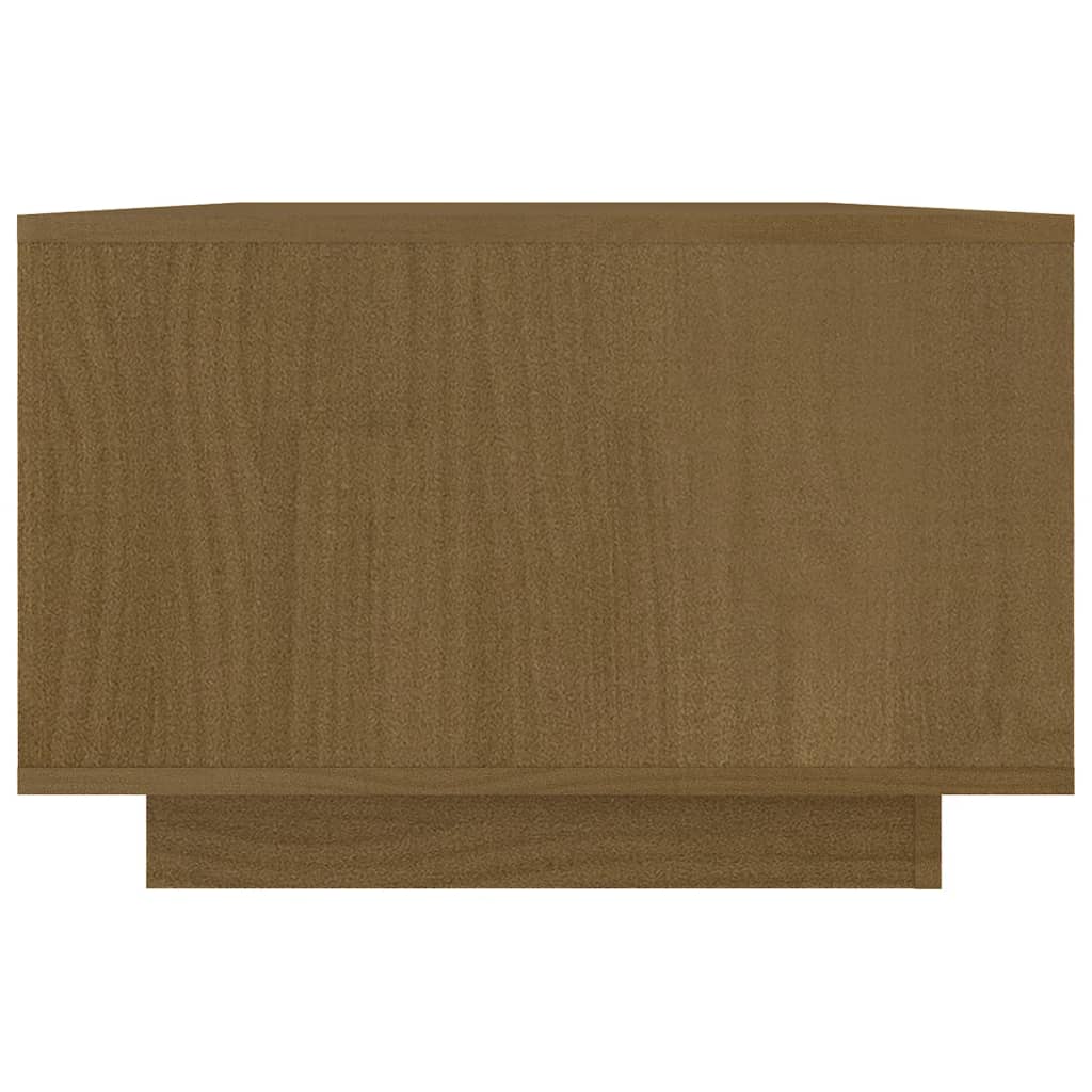 vidaXL Stolik kawowy, miodowy brąz, 110x50x33,5 cm, drewno sosnowe