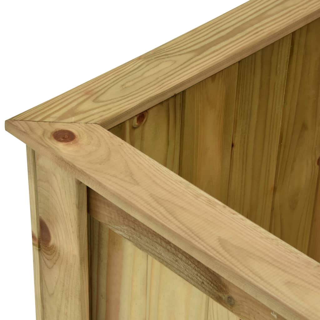 vidaXL Podniesiona donica, 100x50x50 cm, impregnowane drewno sosnowe