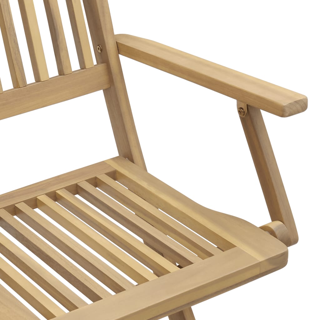 vidaXL Składane krzesła ogrodowe, 2 szt., 58x54,5x90 cm, akacja