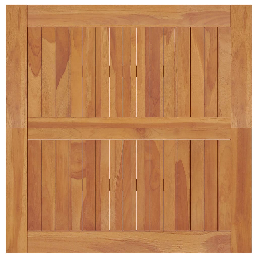vidaXL Stół ogrodowy, 85x85x75 cm, lite drewno tekowe