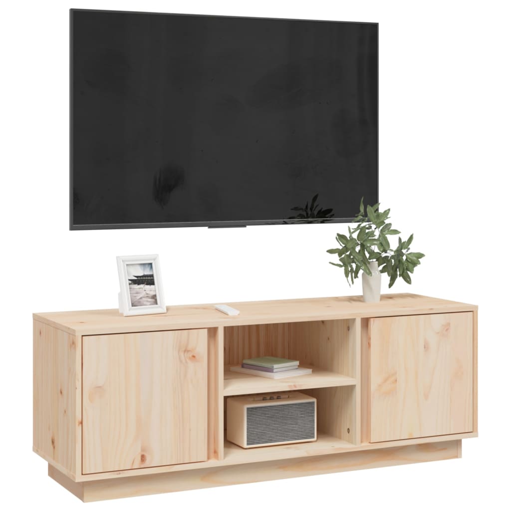 vidaXL Szafka pod telewizor, 110x35x40,5 cm, lite drewno sosnowe
