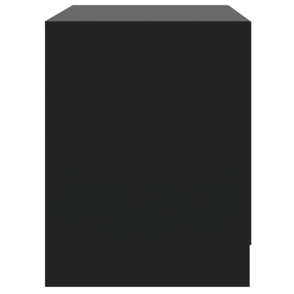 vidaXL Szafka nocna, czarna, 45x34,5x44,5 cm, płyta wiórowa