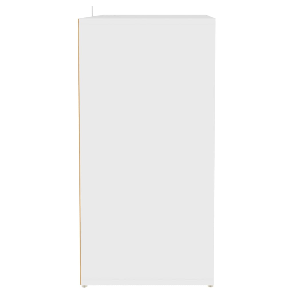 vidaXL Szafka na buty, biała, 60x35x70 cm, płyta wiórowa