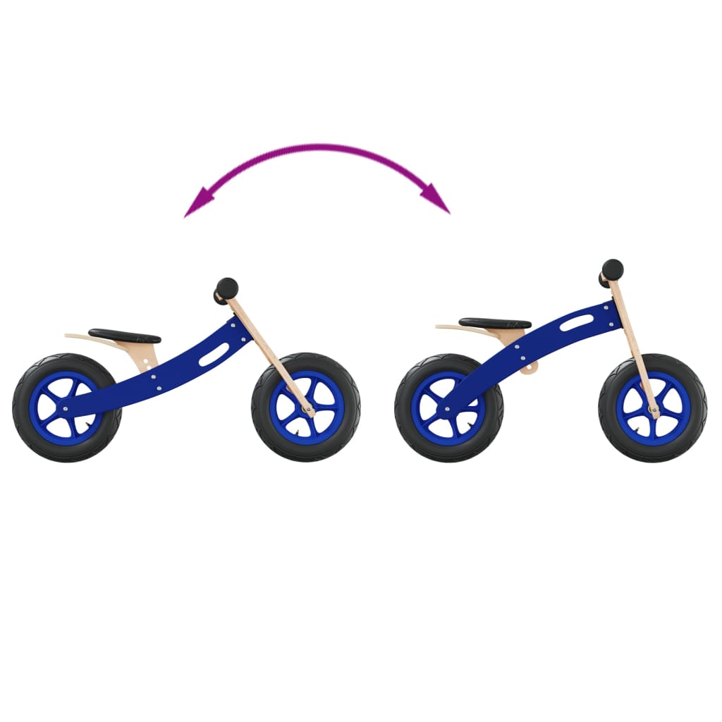 vidaXL Rowerek biegowy dla dzieci, opony pneumatyczne, niebieski