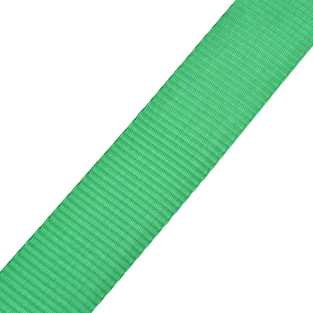 vidaXL Taśma do slackliningu, 15 m x 50 mm, 150 kg, zielona