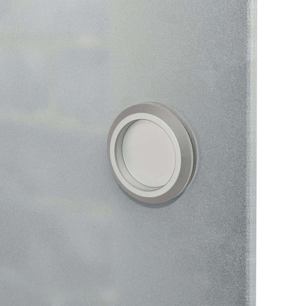 vidaXL Drzwi przesuwne, szkło i aluminium, 178 cm, srebrne