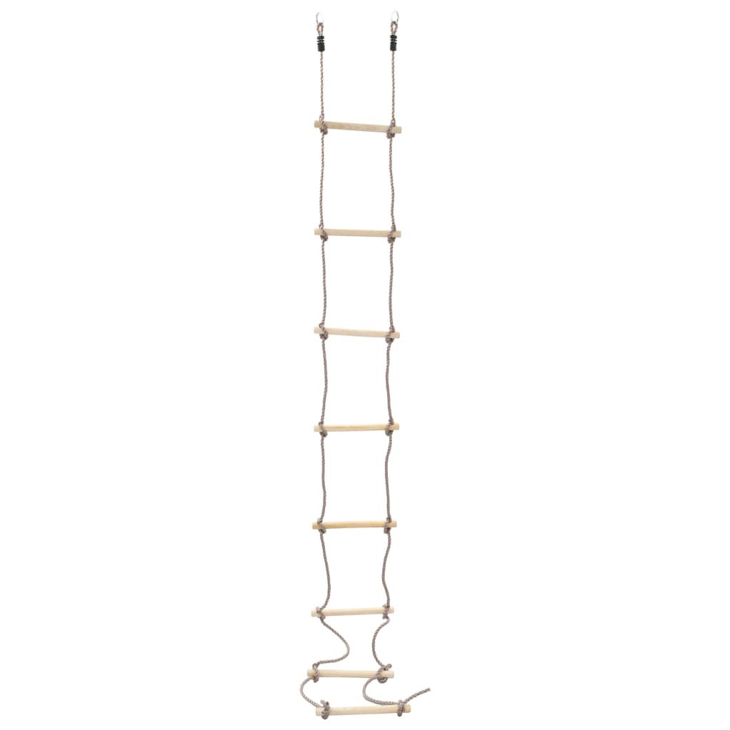 vidaXL Drabinka sznurowa dla dzieci, 290 cm, drewniana