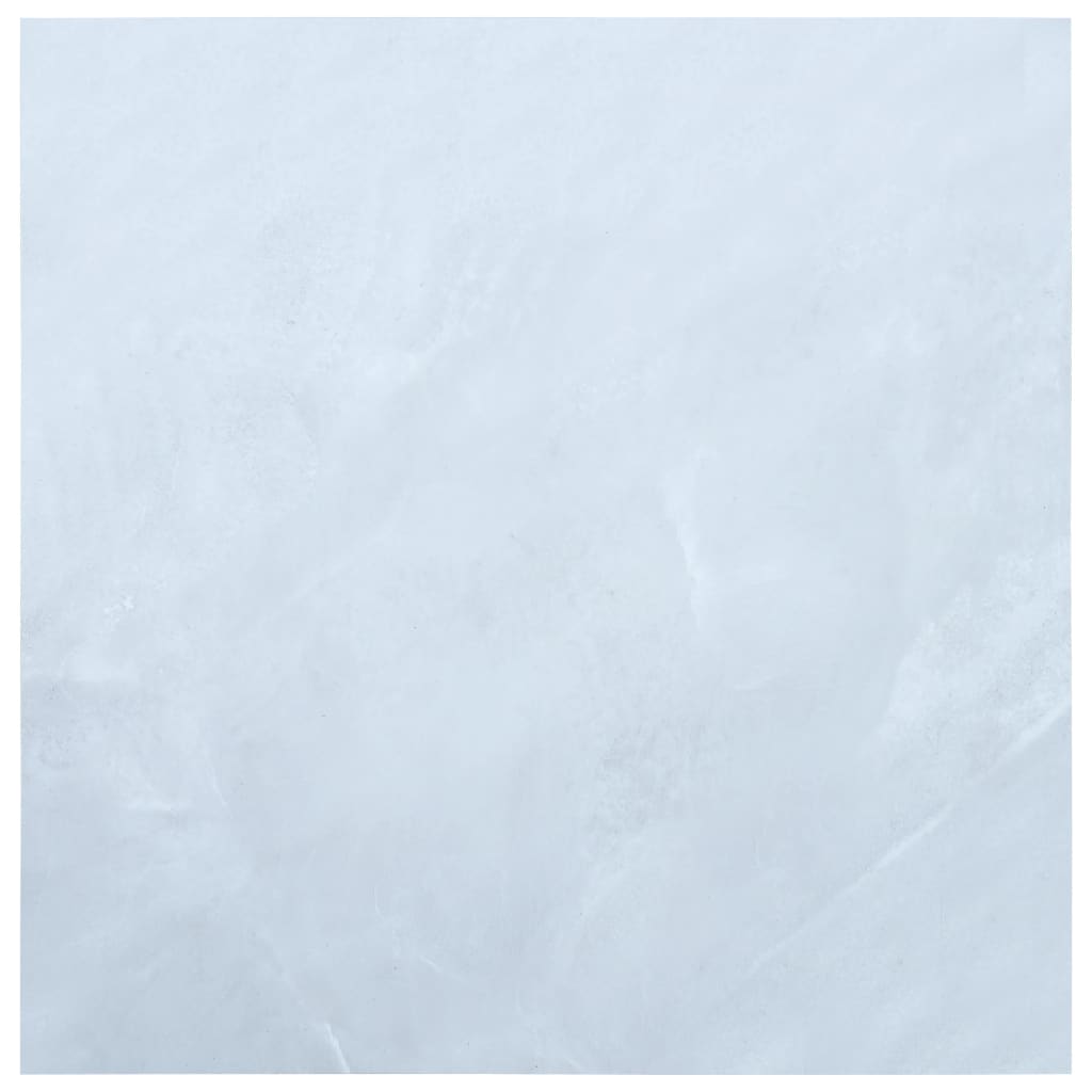 vidaXL Samoprzylepne panele podłogowe, 5,11 m², PVC, biały marmur