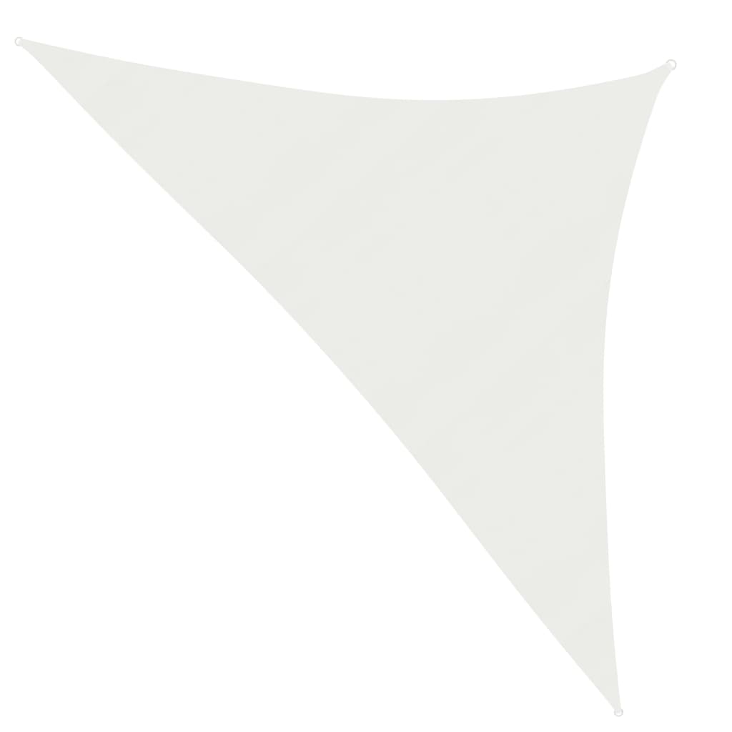 vidaXL Żagiel przeciwsłoneczny, 160 g/m², biały, 3,5x3,5x4,9 m, HDPE