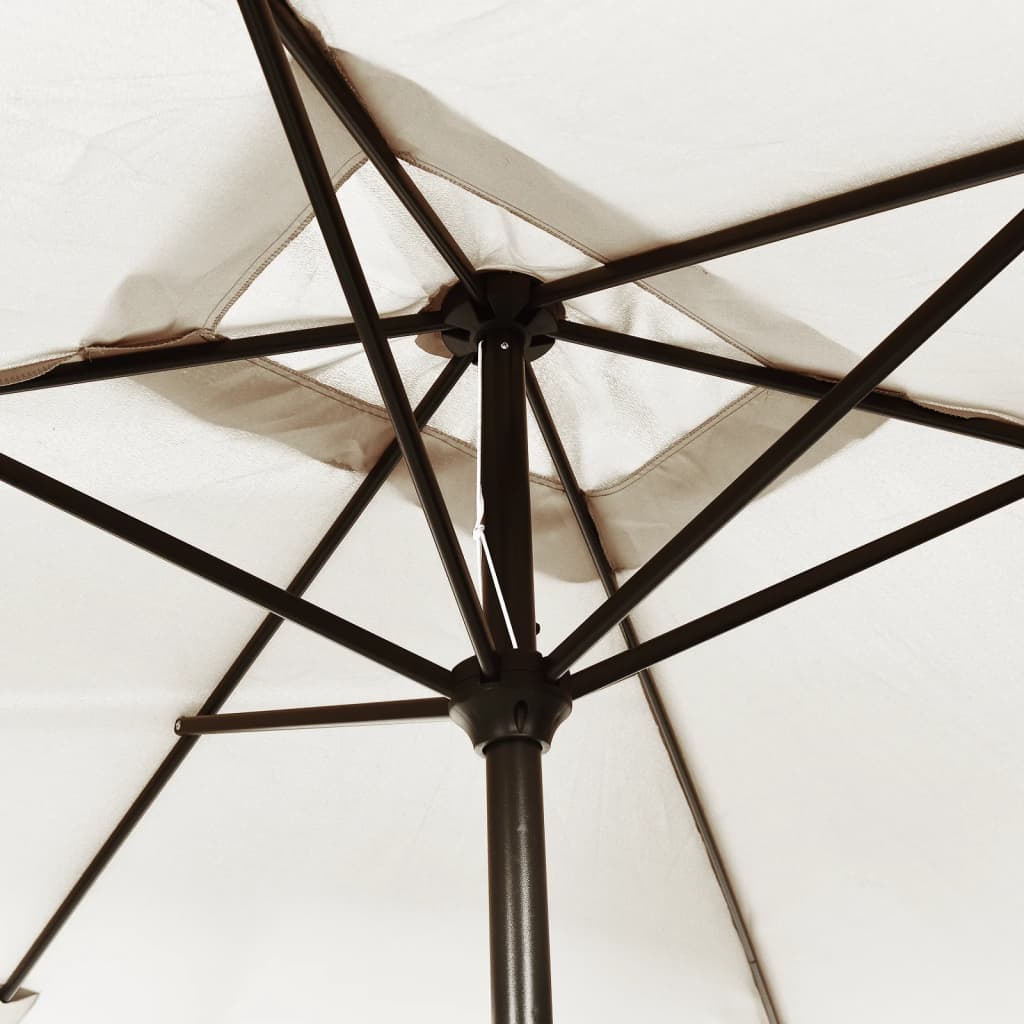 vidaXL Prostokątny parasol ogrodowy, biały, 200x300 cm