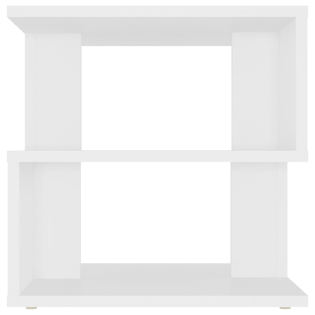 vidaXL Stolik boczny, biały, 40x40x40 cm, materiał drewnopochodny