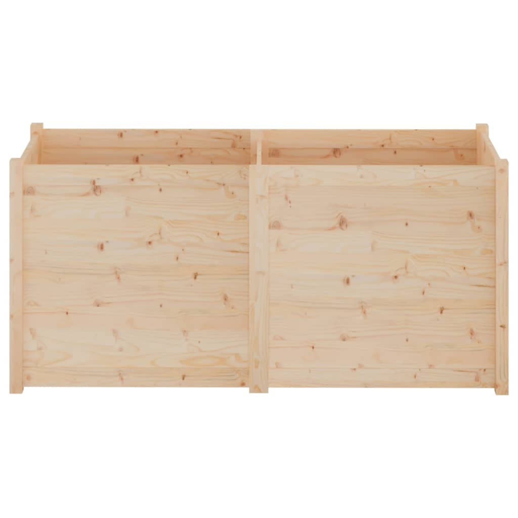 vidaXL Donica ogrodowa, 150x50x70 cm, lite drewno sosnowe