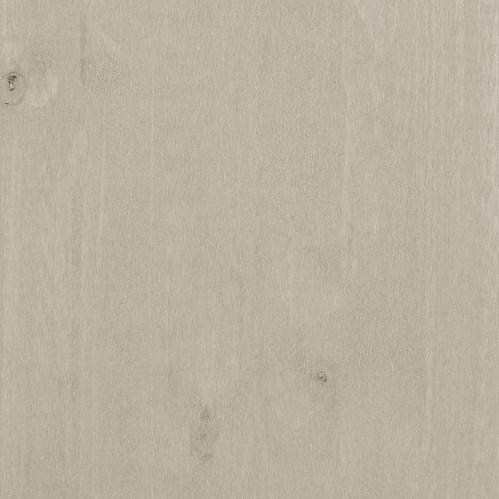 vidaXL Komoda HAMAR, biała, 113x40x80 cm, lite drewno sosnowe