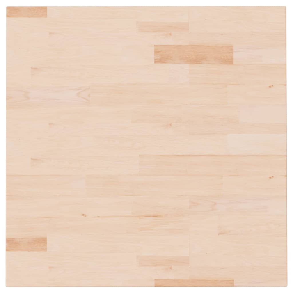 vidaXL Kwadratowy blat do stolika, 60x60x2,5 cm, surowe drewno dębowe