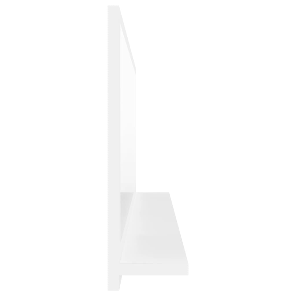 vidaXL Lustro łazienkowe, białe, 100x10,5x37 cm, płyta wiórowa