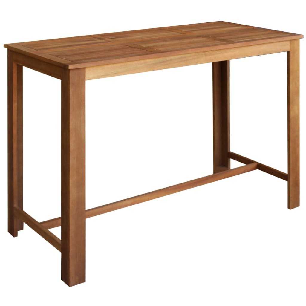vidaXL Stolik i stołki barowe,7 elementów, lite drewno akacjowe