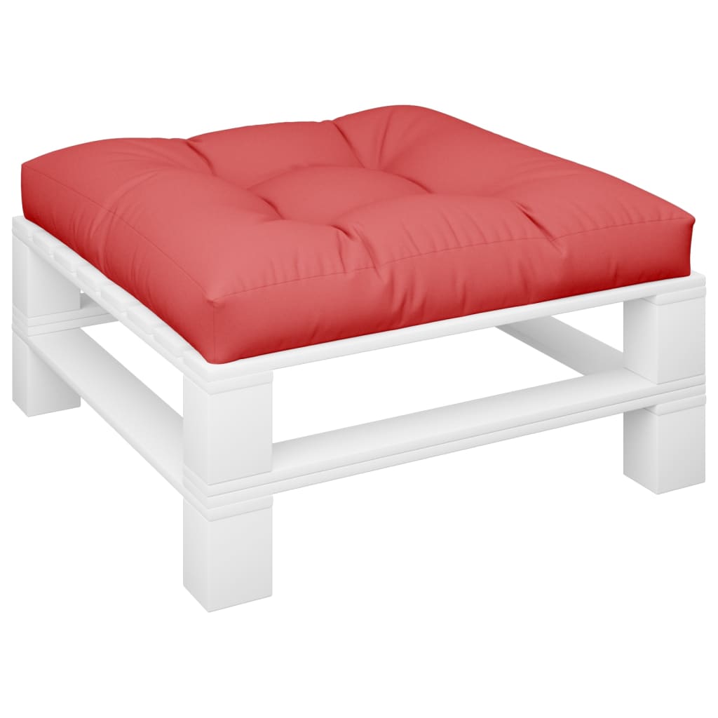 vidaXL Poduszka na sofę z palet, czerwona, 70x70x10 cm