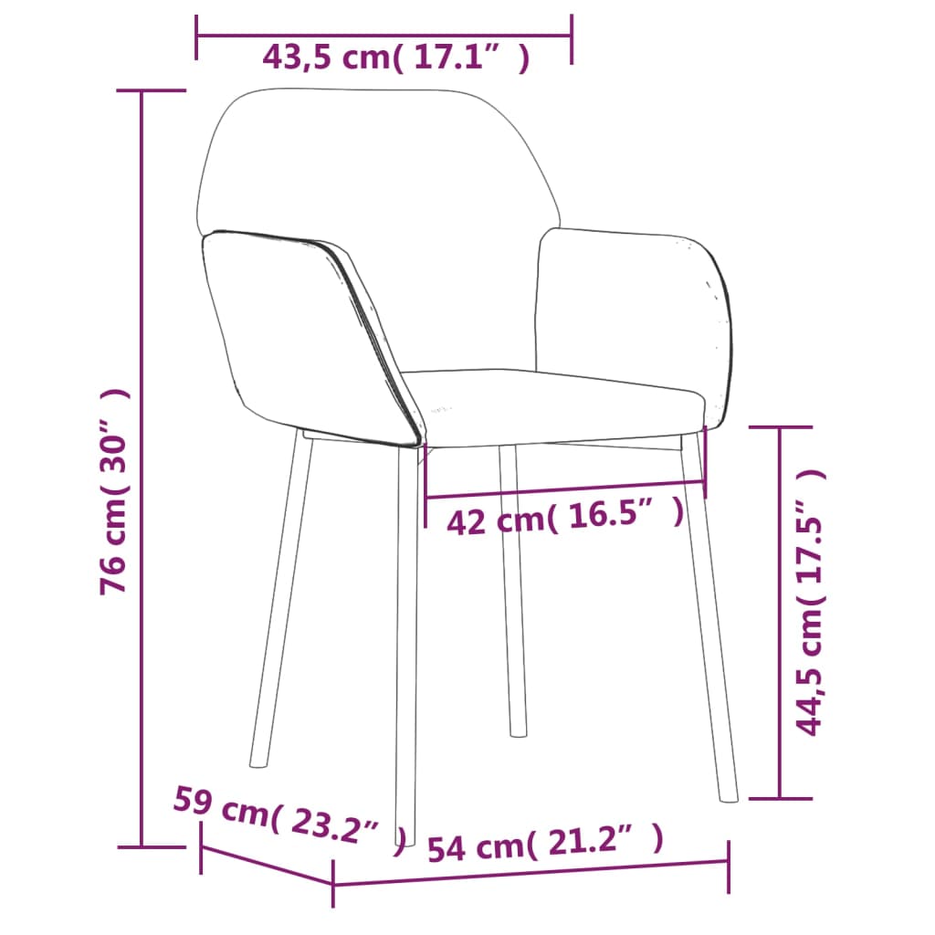 vidaXL Krzesła stołowe, 2 szt., jasnoszare, aksamitne