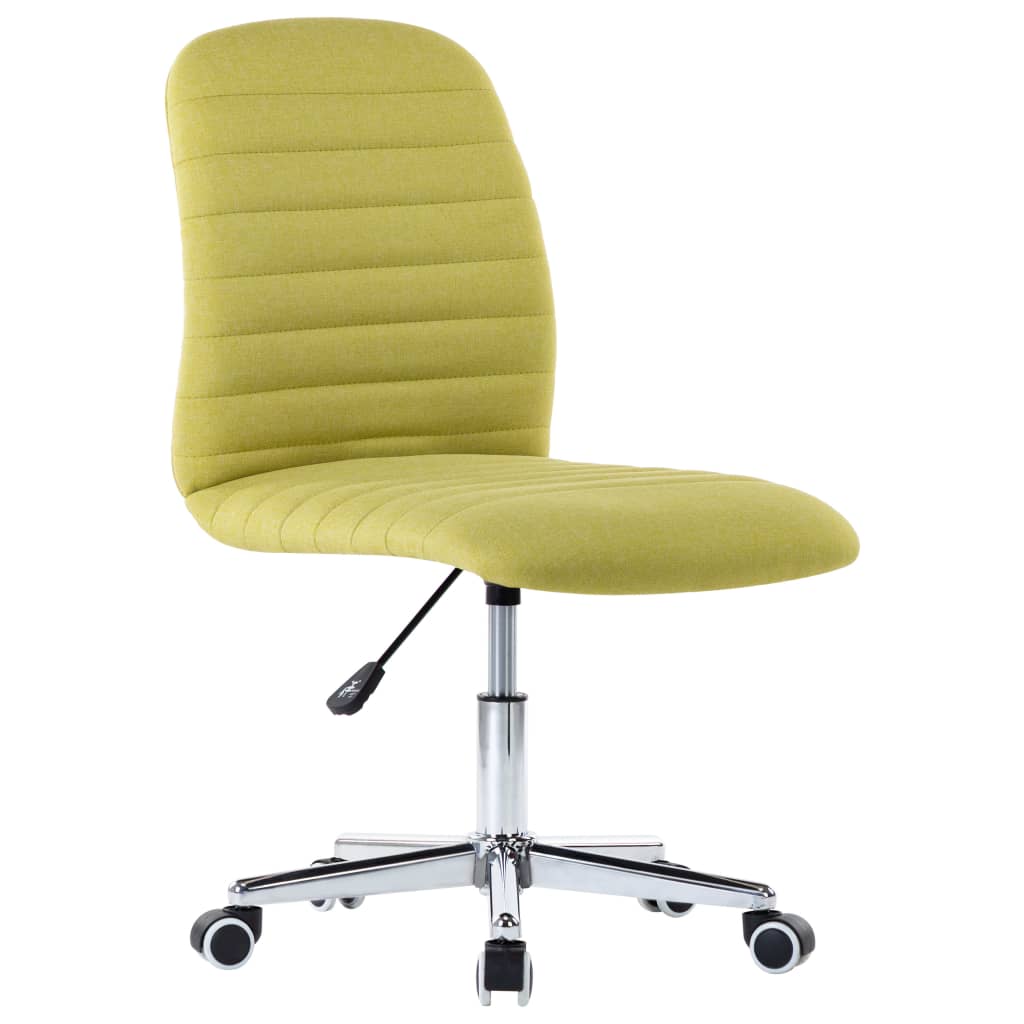 vidaXL Krzesła stołowe, 2 szt., zielone, obite tkaniną