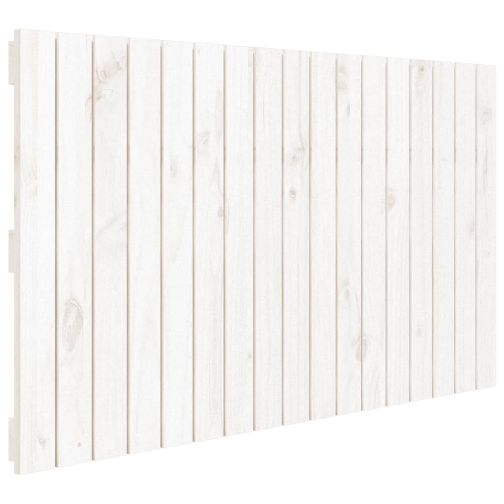 vidaXL Wezgłowie łóżka, białe, 108x3x60 cm, lite drewno sosnowe