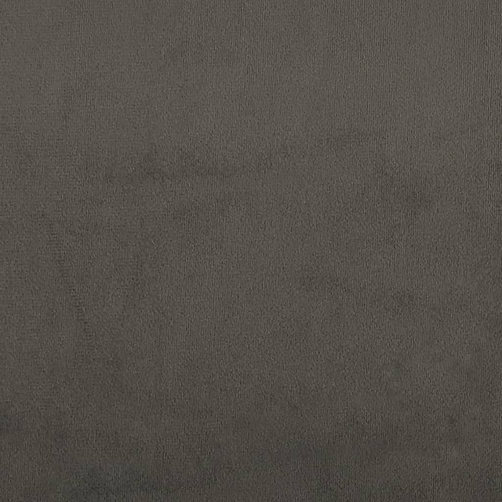 vidaXL Podnóżek, ciemnoszary, 78x56x32 cm, tapicerowany aksamitem