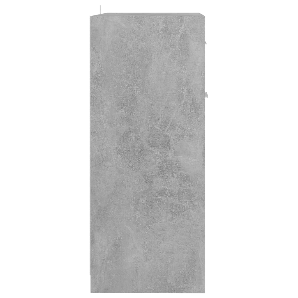 vidaXL Szafka łazienkowa, szarość betonu, 60x33x80 cm, płyta wiórowa