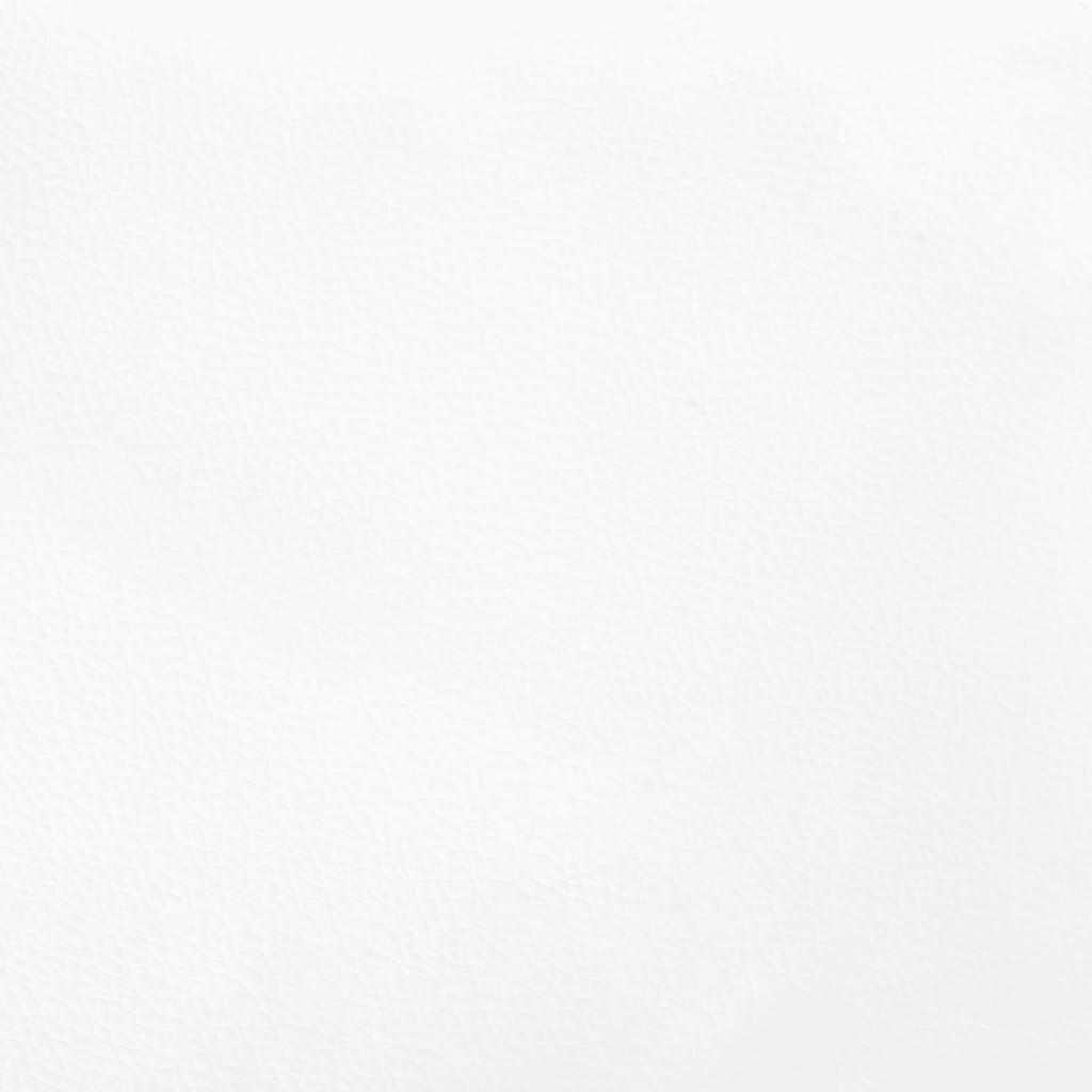 vidaXL Zagłówek do łóżka, 2 szt., biały, 90x5x78/88 cm, sztuczna skóra