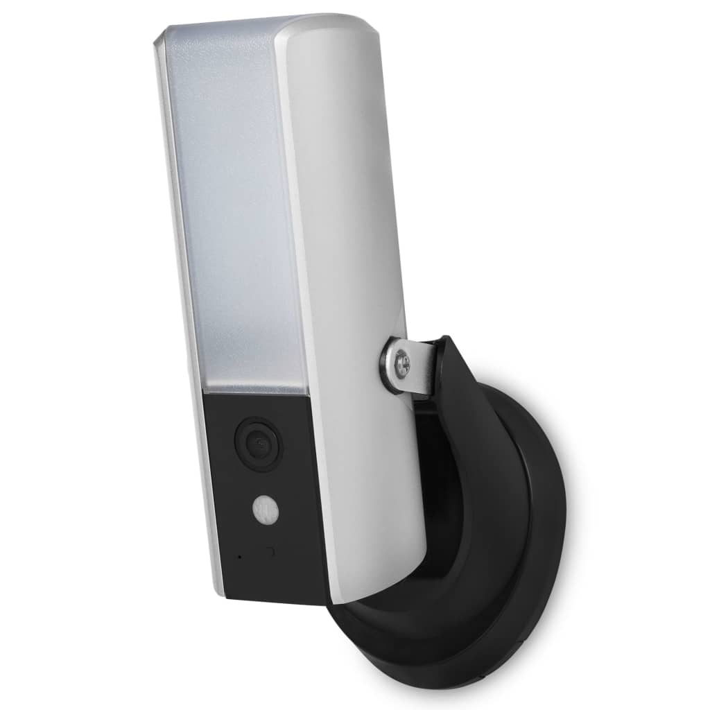 Smartwares Kamera Guardian z lampą, 6,38x7x18,07 cm, srebrna